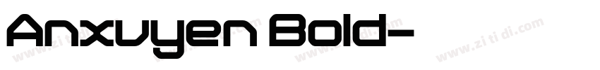 Anxuyen Bold字体转换